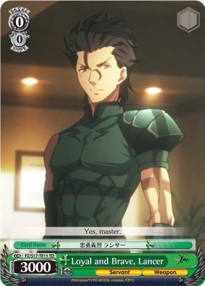 Loyal and Brave, Lancer