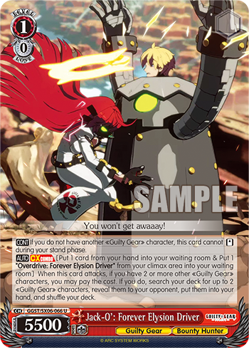 Jack-O': Forever Elysion Driver