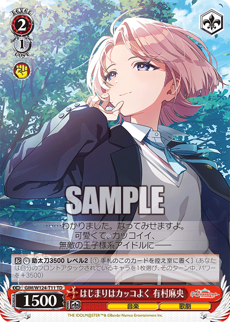 はじまりはカッコよく 有村麻央