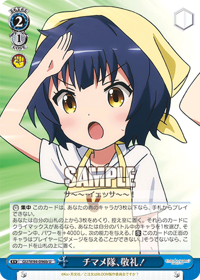 チマメ隊、敬礼！
