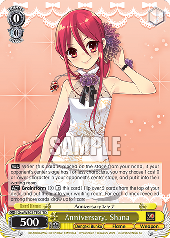 Anniversary, Shana
