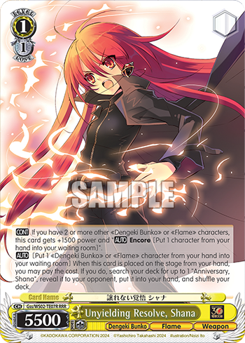 Unyielding Resolve, Shana