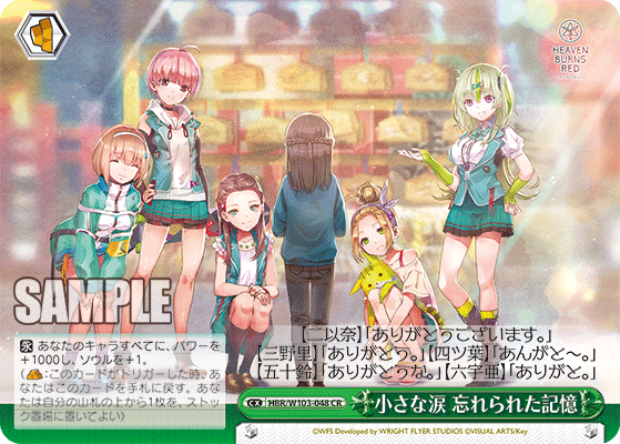 小さな涙 忘れられた記憶