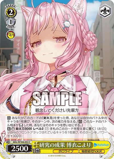 研究の成果 博衣こより