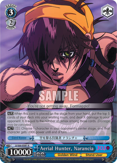 Aerial Hunter, Narancia