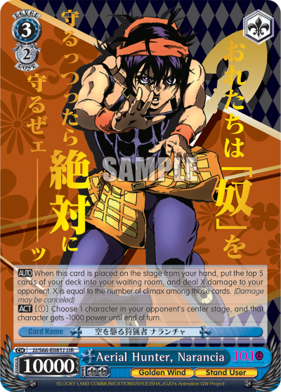 Aerial Hunter, Narancia