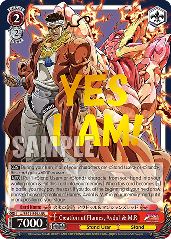 Creation of Flames, Avdol & M.R