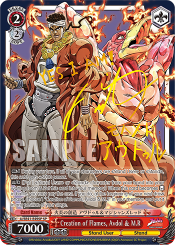 Creation of Flames, Avdol & M.R