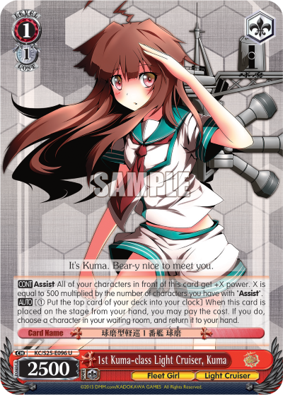 1st Kuma-class Light Cruiser, Kuma