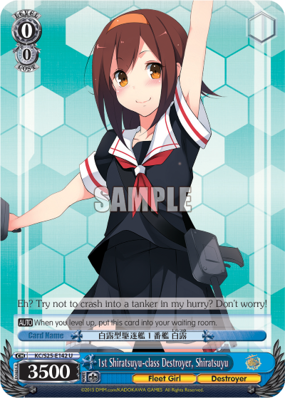 1st Shiratsuyu-class Destroyer, Shiratsuyu