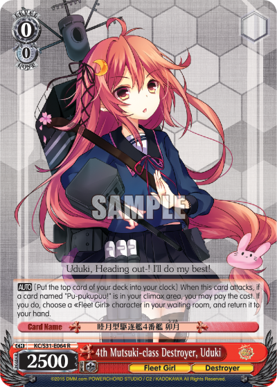 4th Mutsuki-class Destroyer, Uduki