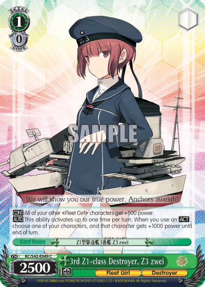 3rd Z1-class Destroyer, Z3 zwei