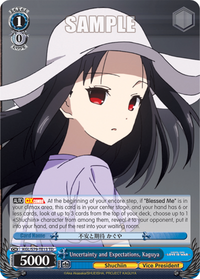 Uncertainty and Expectations, Kaguya