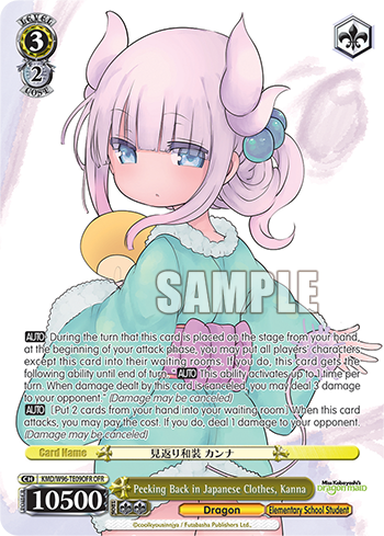 Peeking Back in Japanese Clothes, Kanna