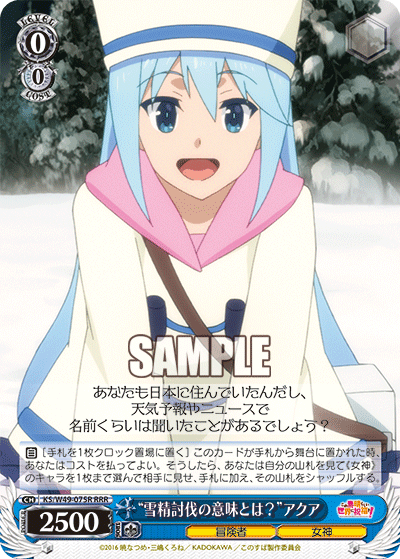 “雪精討伐の意味とは？”アクア