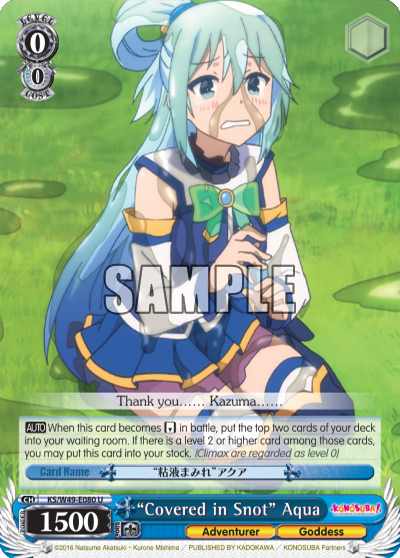 “Covered in Snot” Aqua
