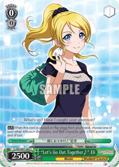 "Let's Go Out Together♪" Eli