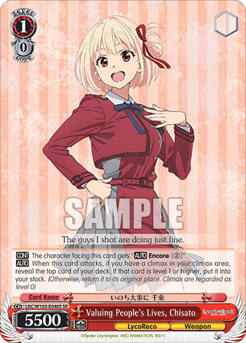 Valuing People’s Lives, Chisato