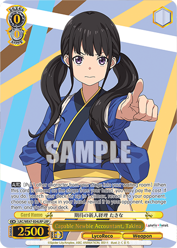 Capable Newbie Accountant, Takina