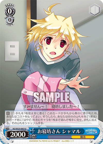 お寝坊さん シャマル
