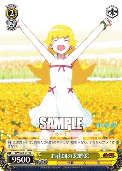 お花畑の忍野忍