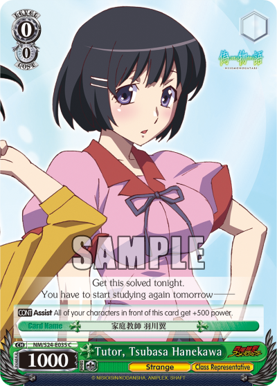 Tutor, Tsubasa Hanekawa
