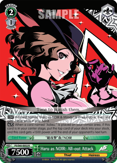 Haru as NOIR: All-out Attack