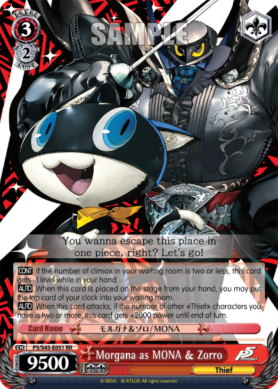 Morgana as MONA & Zorro