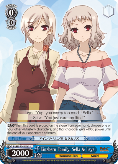 Einzbern Family, Sella & Leys
