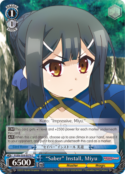 “Saber” Install, Miyu