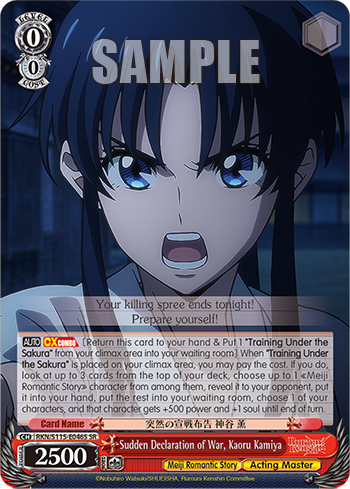Sudden Declaration of War, Kaoru Kamiya