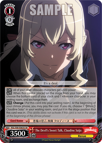 The Devil's Sweet Talk, Claudine Saijo