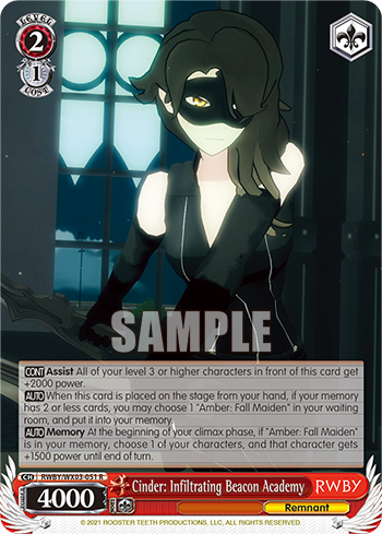 Cinder: Infiltrating Beacon Academy