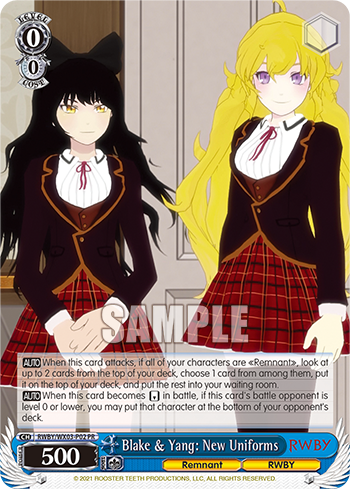 Blake & Yang: New Uniforms