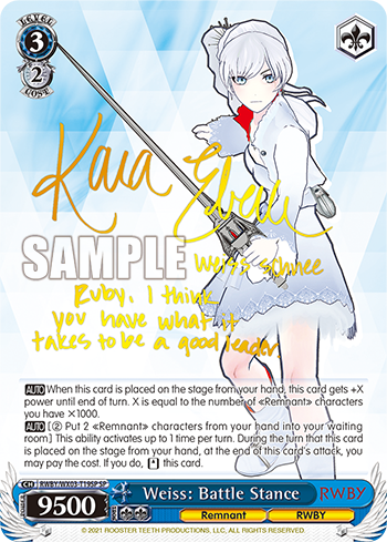 Weiss: Battle Stance