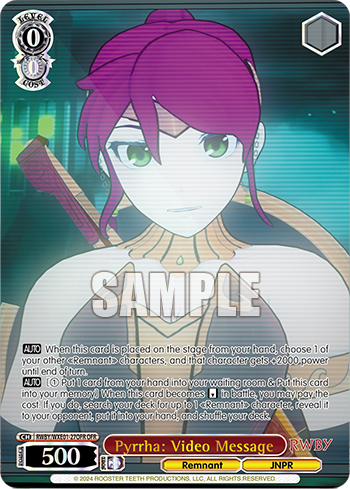 Pyrrha: Video Message