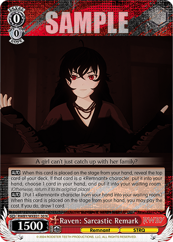 Raven: Sarcastic Remark