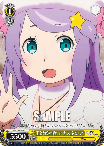 王選候補者 アナスタシア