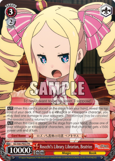 Roscchi's Library Librarian, Beatrice