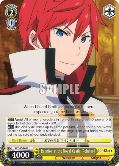Reunion at the Royal Castle, Reinhard