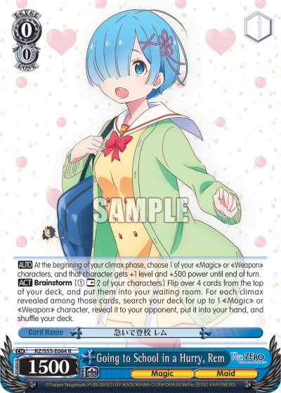 Going to School in a Hurry, Rem