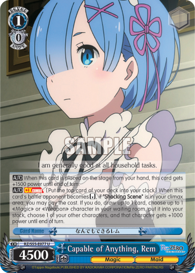 Capable of Anything, Rem