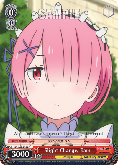 Slight Change, Ram