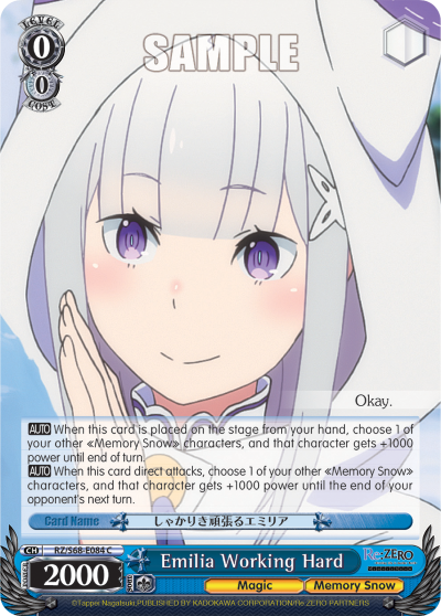 Emilia Working Hard