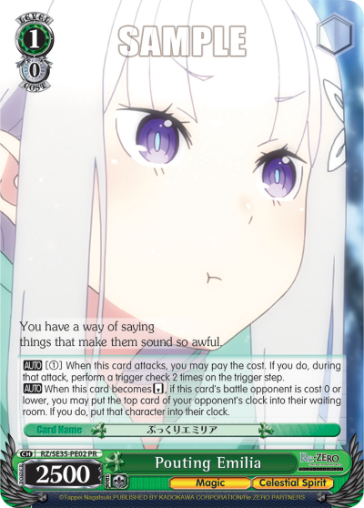 Pouting Emilia