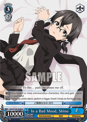 In a Bad Mood, Shino