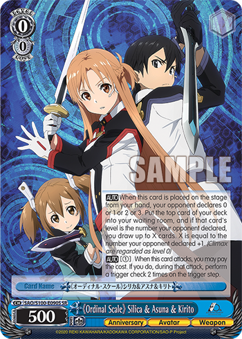 《Ordinal Scale》 Silica & Asuna & Kirito