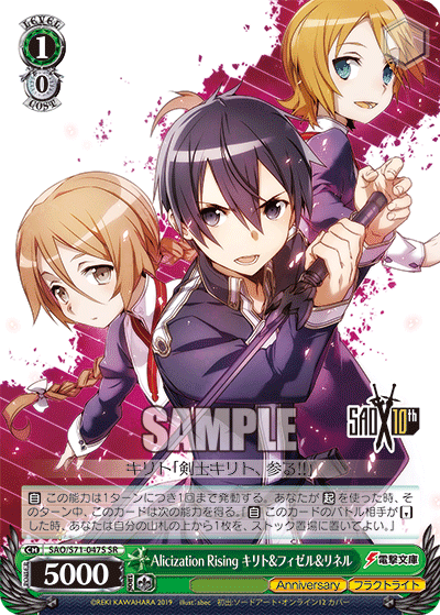 Alicization Rising キリト&フィゼル&リネル
