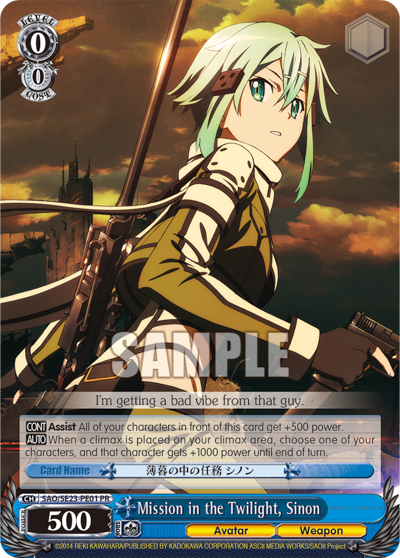 Mission in the Twilight, Sinon