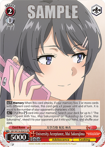 University Acceptance, Mai Sakurajima